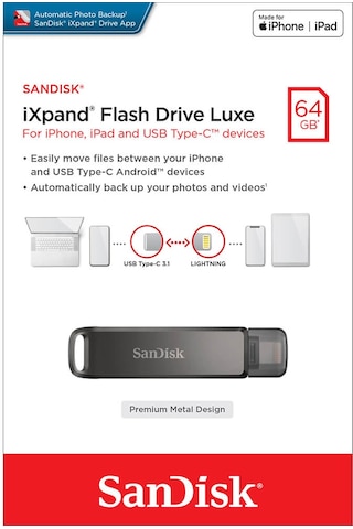 Sandisk iXpand Luxe SDIX70N-064G-GN6NN 64 GB USB Flash Bellek