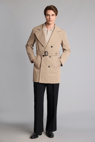 Defacto Slim Fit Astarlı Düğmeli Cepli Kemerli Mevsimlik Trençkot D5528ax26aubg716 Bej-bg716