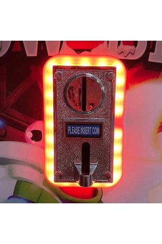 Jeton Kanalı Rgb Led Frame Oyun Coin Kanal Ön Montajlı Renkli Işıklı Dekoratif Gösterge Arcade Makin