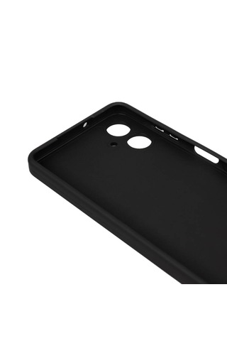 Samsung Galaxy Uyumlu A06 Kılıf Zore Biye Silikon Siyah