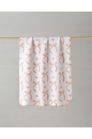 English Home Love Bow Pamuklu Bebe Battaniye 100x120 Cm Somon Somon