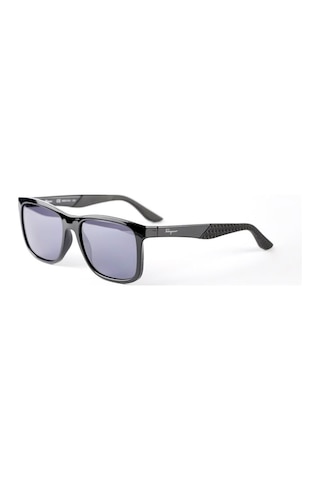 Salvatore Ferragamo Sf 1028s 001 56 Erkek Siyah Dikdörtgen Güneş Gözlüğü