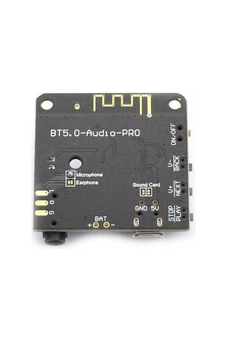 BT5.0 PRO Bluetooth Ses Alıcı Kartı Bluetooth 5.0 MP3 Modülü PRO (Mikrofonlu)