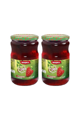 Koska Çilek Reçeli 760 Gr Ekstra Geleneksel X 2 Adet