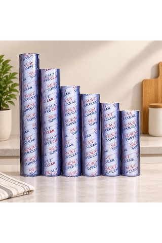 Şeffaf 1.2 Mm 90 Cm X 15 M Pvc Masa Örtüsü Çok renkli