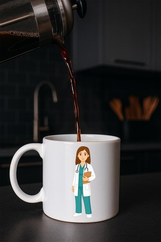 Meslek Baskili Kupa Kadin Doktor