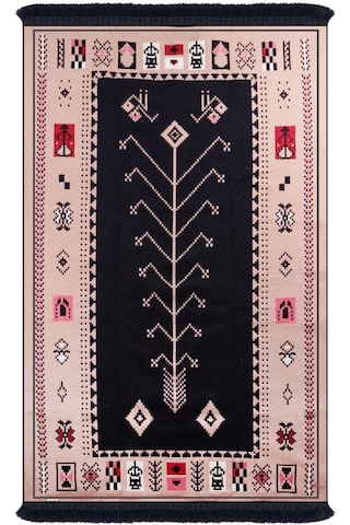Bigghome Çift Taraflı Kilim, Makinede Yıkanabilir, Modern Desenli, 120 180 Cm, Sa1534a