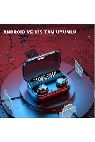 Bssm Earbuds M20 Tws Anc Destekli Powerbanklı Led Göstergeli Bluetooth Kulaklık