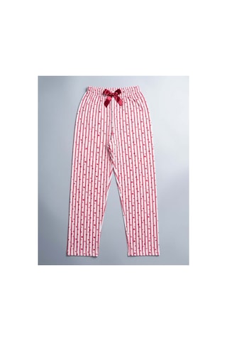 Aura Collections Kadın Viskon Pamuklu Pijama Altı Soft Örme Mevsimlik Ev Pantolonu Pembe