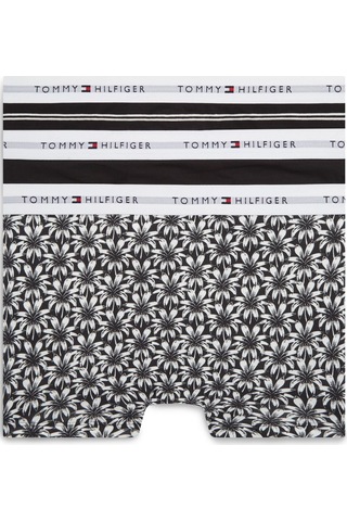 Tommy Hilfiger 3p Trunk Prınt+ Erkek Siyah Boxer - Um0um03753