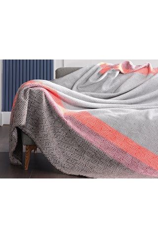 Doqu Nida Battaniye Çift Kişilik Nar Çiçeği Diğer