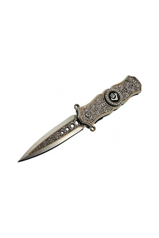 Taşkafa Stres Kamp Çakı 14 CM Altın - Gümüş