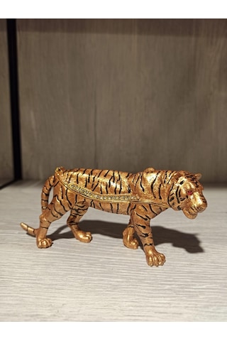 Swarovski Taşlı Kaplan Mücevherlik / Dekoratif Biblo