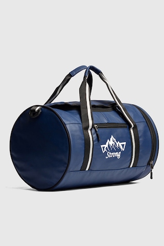 Strong Bag Silindir Spor Ve Seyahat Çantası , Gym Antrenman Fitness Çantası Sl02 Lacivert Lacivert