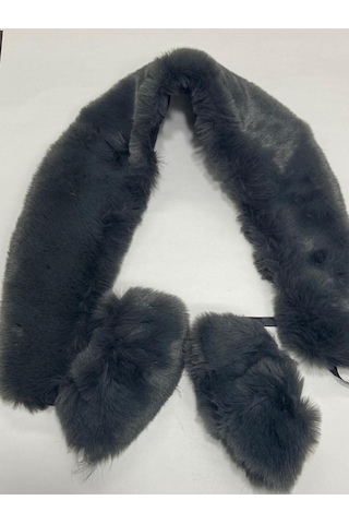 Kürk Yaka Ve Manşet Takım / Yumoş Kürk Füme Füme