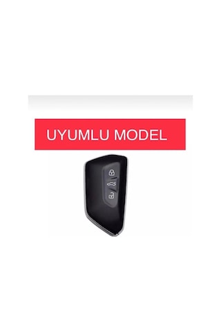 Yeni Tiguan 2024 ve Üzeri Uyumlu Anahtar Koruma Kılıf Siyah - Altın