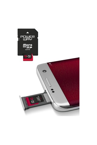 Powerway 128 GB MicroSDHC Hafıza Kartı + Adaptör