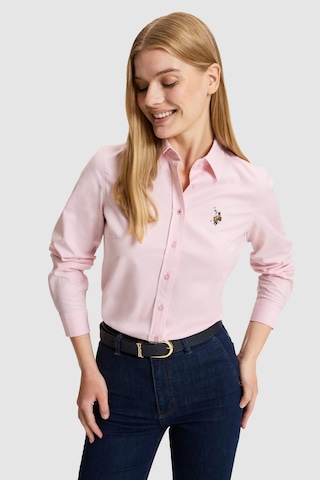 U.S. Polo Assn. Kadın Açık Pembe Uzun Kollu Basic Gömlek 50329503-vr078 Acık Pembe