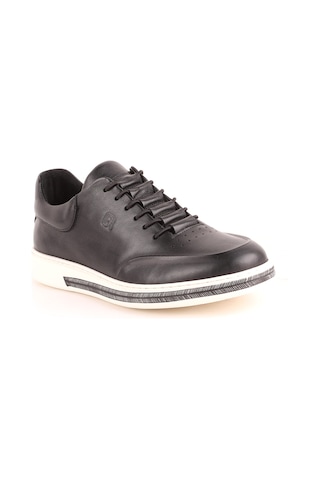 Lbr H1047 Erkek Deri Casual Ayakkabı Lacivert Siyah