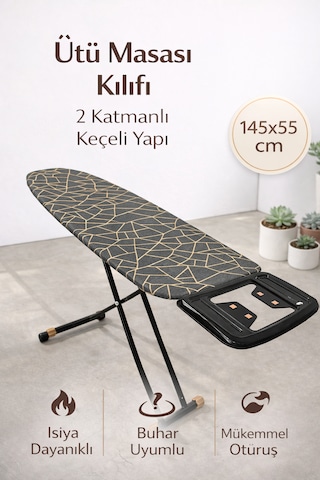 Ütü Masası Kılıfı Bezi 55x140 Altın