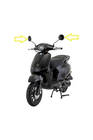 Mondial Wing 50 Ayna Takım Sağ Sol Siyah Y4mon1054a0340