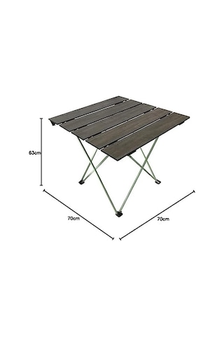 Table Ones-a Ahşap Katlanır Kamp Piknik Masası Büyük Boy Açık Ceviz