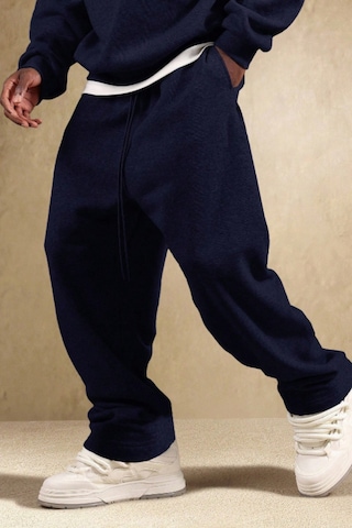 Tarz Cool Lacivert Oversize Rahat Kesim Baggy Erkek Eşofman Altı Lacivert