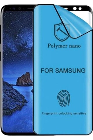 Samsung Galaxy S8 Plus Uyumlu Polymer Nano Tam Kaplayan Full Ekran Koruyucu
