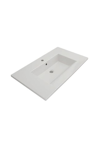 Bocchi Milano Etajerli Lavabo 80 CM Parlak Beyaz 1113-001-0126