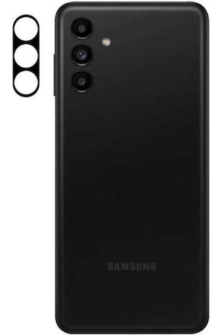 Galaxy A13 4G Zore 3D Kamera Camı Koruyucu Siyah