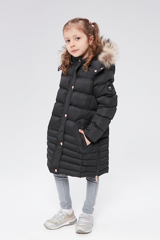 Benitto Kids Benittokids Kız Çocuk Natürel Kürklü Kaban 51301-siyah Siyah
