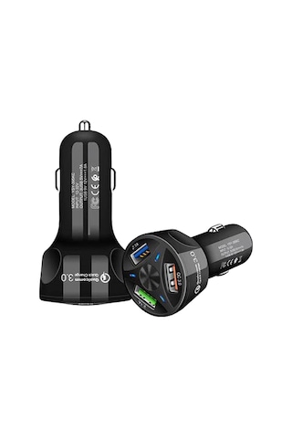 Powermaster Te-091 3Lü Usb Çakmaklık Power 3.0 Hızlı Araç Şarj Ci