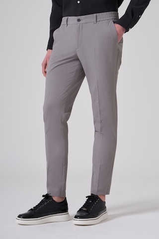 Morven Erkek Gri Trend Gofre Slim Fit Pantolon 26ys003001100 Gri