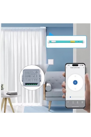 Onoff Tuya Wifi + Rf Akıllı Kepenk Panjur Anahtar Röle 10 Amper Panjur Kumandası Dahil Tuya Wifi
