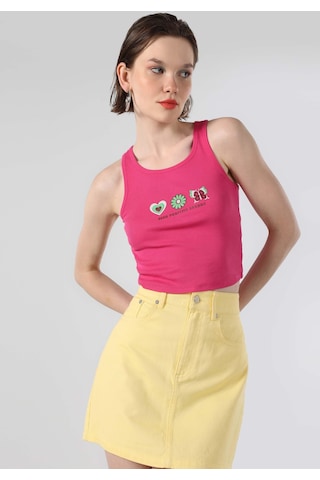 Colin's Colins Regular Fit Kadın Pembe Atlet Cl1063762 Q1.v2 Pfs Fuchsia