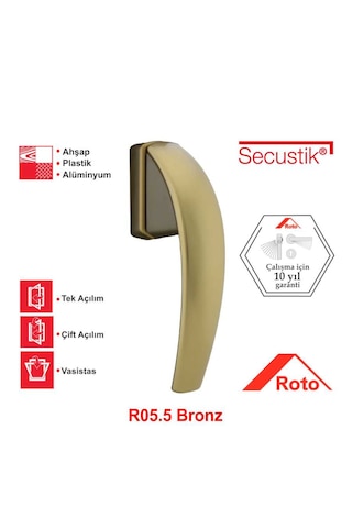 Roto Swing Pencere Kolu Bronz
