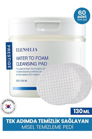 Elensılıa Misel Temizleme Pedi Elensilia Water to Foam Cleansing Pad 60 Adet