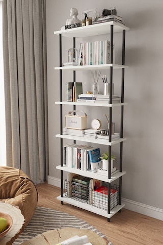 Çevir Kur 65 Cm Beyaz Kitaplık Beyaz