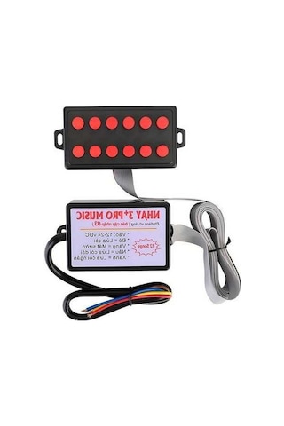 Pazly 12v 24v Araçlar İçin Evrensel Boynuz Kontrolcüsü Artı Düğme Salyangoz Anahtarı Çoklu Tonlu Ses Renkli Işık Kontrolü