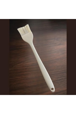 Silikon Yumurta Ve Yağlama Fırçası Büyük Boy- 27 Cm Krem Renkli Özel Seri