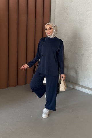 Riella Butik Ravel Tesettür Takım Lacivert
