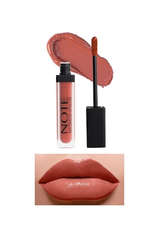 Mattemoist Lipgloss Yarı Mat Saten Bitişli Likit Ruj 402 Mat Kiss -Nude