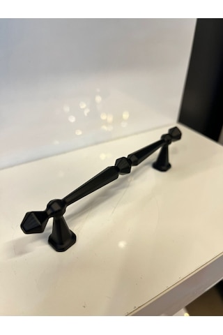 Napoli Metal Kulp 96mm Mat Siyah Dolap Kapak Modern Tv Ünite Çekmece Mobilya Komidin Mat Siyah