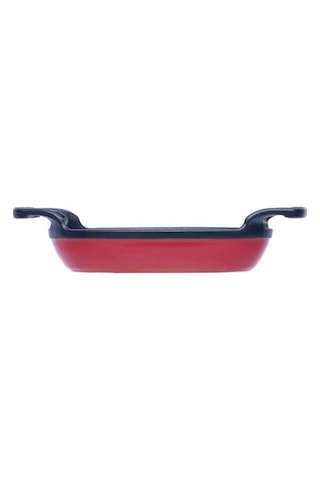 Sürel 15 9,5 Cm Oval Düz Sahan Parlak Kırmızı Düz