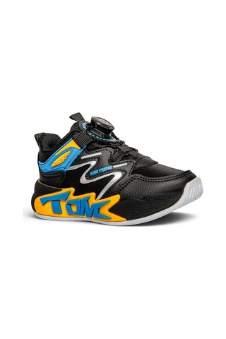 Tuğba Ortopedi T34 Çocuk Okul Öncesi Işıklı Rahat Sneaker Siyah/sarı