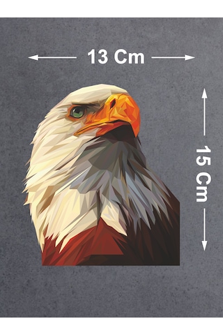 Kartal Eagle Karakartal Beşiktaş Sticker Araba Oto Motosiklet Karavan Sticker 00280 15x13 Cm
