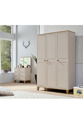 Dolap Urlu EGE 3kapı Model Krem Renk şık ürün Kalite malzeme İ