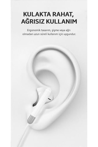 Jack Girişli Mikrofonlu Kablolu Kulaklık 3.5mm