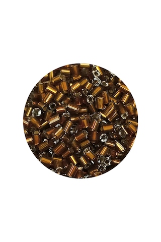 Kesme Cam Boncuk 2mm - 60 Gram - Koyu Kahverengi - Bnc372