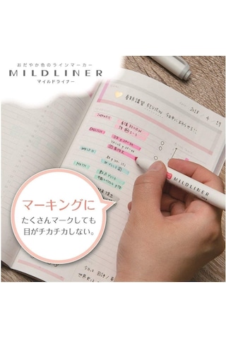 Zebra Mildliner Brush Fırça Uçlu Fosforlu Kalem 5'li Set N11.10754